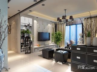 125平现代简约装修 黑白时尚